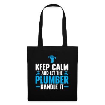 Plumber Men Father Husband Plumber - Tote Bag - black - Front