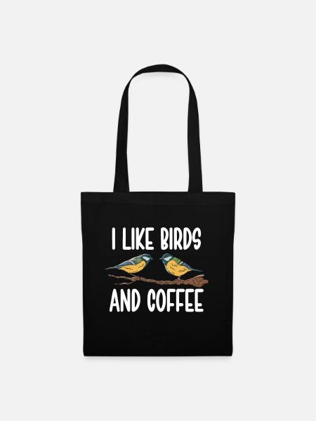 Birdwatching Birding Birds Birdwatcher - Stoffbeutel - Schwarz