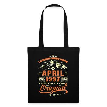 April 1997 Birthday Gift 1997 Legends April - Tote Bag - black - Front