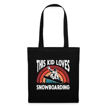 Snowboarding Art Hommes Snowboard Cooler Snowboarder - Sac en tissu - noir - Devant