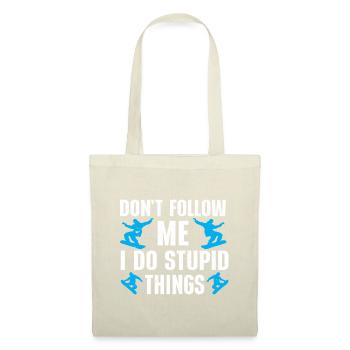 Snowboarding Art Hommes Snowboard Cooler Snowboarder - Sac en tissu - nature - Devant