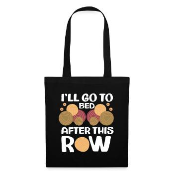 Knitting Crochet - Tote Bag - black - Front