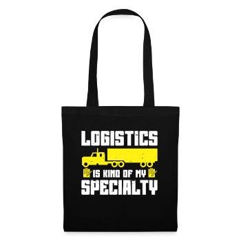 Logistiker Logistik - Stoffbeutel - Schwarz - Vorne