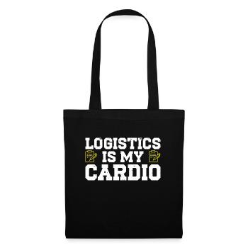 Logistiker Logistik - Stoffbeutel - Schwarz - Vorne