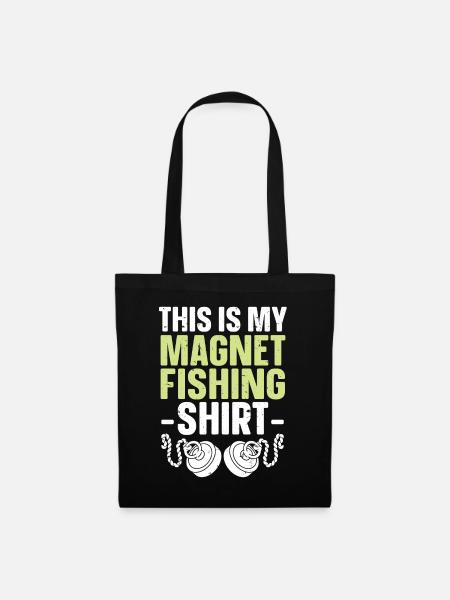 Magnetfischen - Stoffbeutel - Schwarz