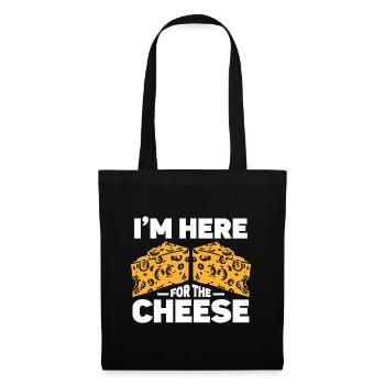 Amateur de fromage Cheese - Sac en tissu - noir - Devant