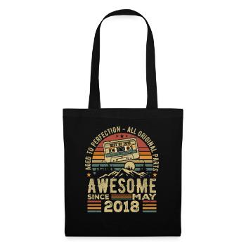 May 2018 Birthday May 2018 Gift 2018 Retro - Tote Bag - black - Front