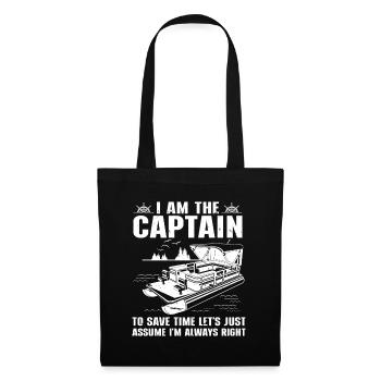 Pontoon Boat Pontoon Captain - Tote Bag - black - Front