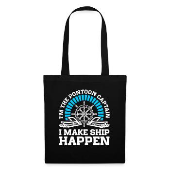 Pontoon Boat Pontoon Captain - Tote Bag - black - Front