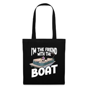 Pontoon Boat Pontoon Captain - Tote Bag - black - Front