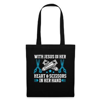 Coiffeuse - Sac en tissu - noir - Devant