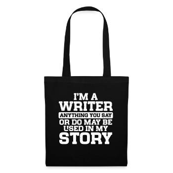 Author Writer - Tote Bag - black - Front