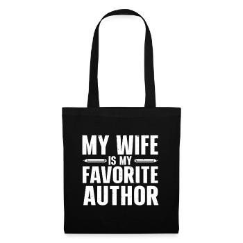 Author Writer - Tote Bag - black - Front