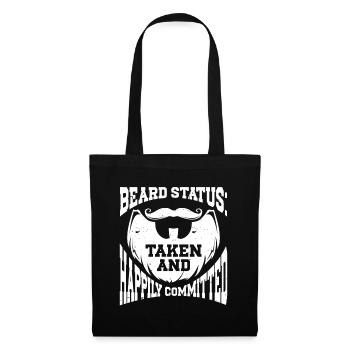 Beard Saying Bearded Father Husband - Tote Bag - black - Front
