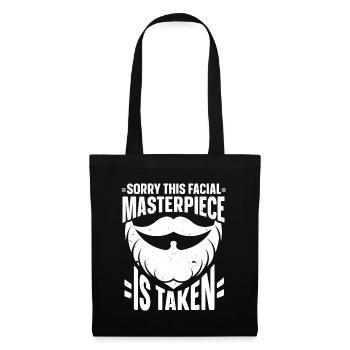 Beard Saying Bearded Father Husband - Tote Bag - black - Front