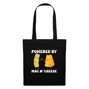 Mac And Cheese Makkaroni - Stoffbeutel - Schwarz - Vorne