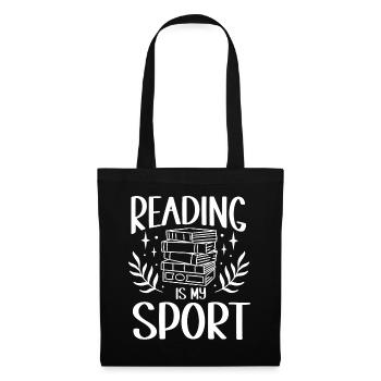 Lecture d’un rat de bibliothèque - Sac en tissu - noir - Devant