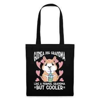 Cochon d’Inde - Sac en tissu - noir - Devant