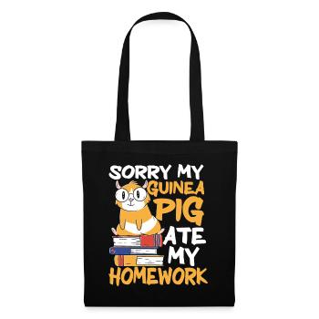 Guinea Pig Pet - Tote Bag - black - Front