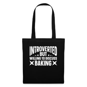 Cadeaux introvertis drôles - Sac en tissu - noir - Devant