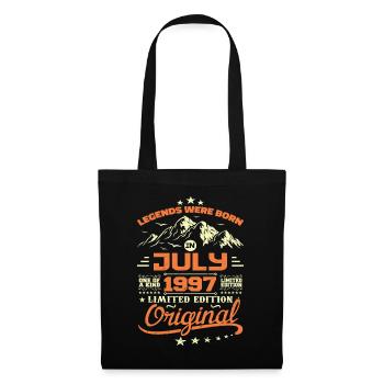 Juillet 1997 Cadeau D’anniversaire Juillet 1997 - Sac en tissu - noir - Devant