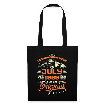 Juillet 1969 Cadeau D’anniversaire Juillet 1969 - Sac en tissu - noir - Devant