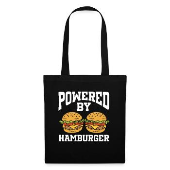 Powered By Hamburger - Tote Bag - black - Front