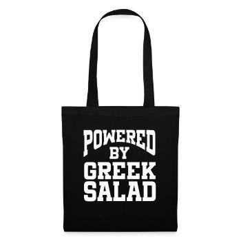 Propulsé par la salade grecque - Sac en tissu - noir - Devant
