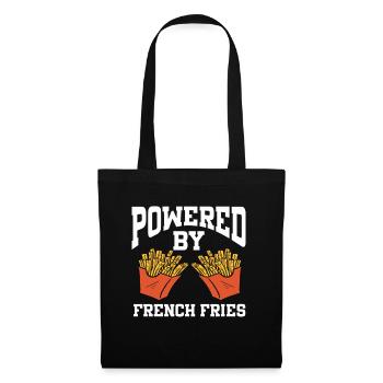 Propulsé par les frites - Sac en tissu - noir - Devant