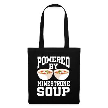 Soupe Powered By Minestrone - Sac en tissu - noir - Devant