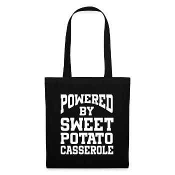 Powered By Sweet Potato Casserole - Stoffbeutel - Schwarz - Vorne