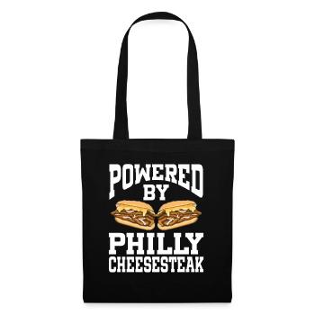 Powered By Philly Cheesesteak - Tote Bag - black - Front
