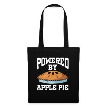 Powered By Apple Pie - Stoffbeutel - Schwarz - Vorne