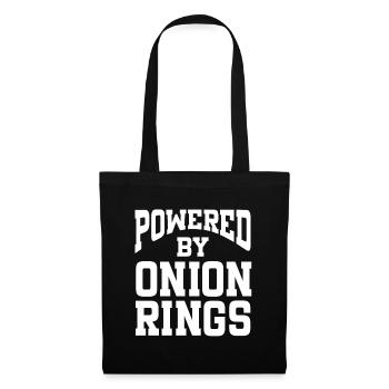 Alimenté par des rondelles d’oignon - Sac en tissu - noir - Devant