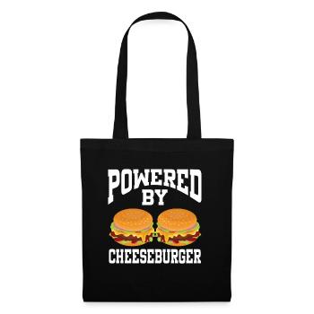 Powered By Cheeseburger - Tote Bag - black - Front