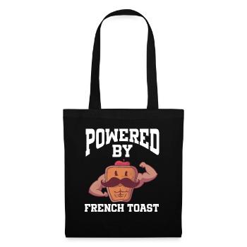 Propulsé par du pain doré - Sac en tissu - noir - Devant
