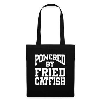 Propulsé par du poisson-chat frit - Sac en tissu - noir - Devant