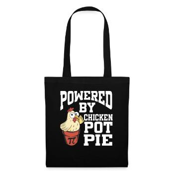 Powered By Chicken Pot Pie - Stoffbeutel - Schwarz - Vorne