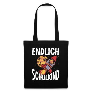 School 1. Grade - Stoffbeutel - Schwarz - Vorne