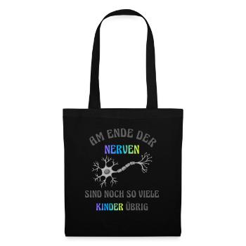 À bout de nerfs - Sac en tissu - noir - Devant