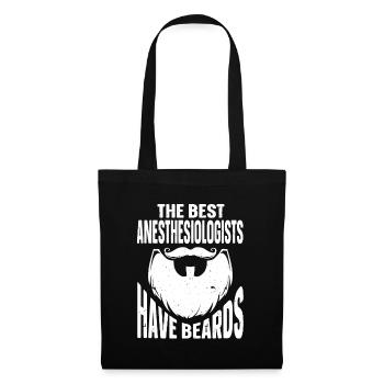 Beard Quote Bearded Men - Stoffbeutel - Schwarz - Vorne