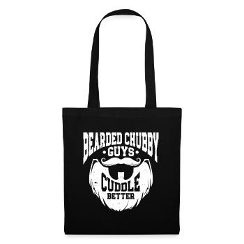 Citation à barbe Hommes barbus - Sac en tissu - noir - Devant