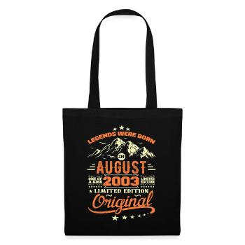 August 2003 Birthday August 2003 Vintage Gift - Tote Bag - black - Front