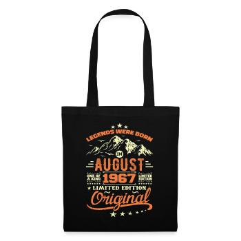 August 1967 Birthday August 1967 Vintage Gift - Tote Bag - black - Front