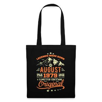 Cadeau Août 1979 Anniversaire Aout 1979 Vintage - Sac en tissu - noir - Devant
