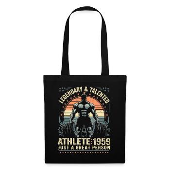 Vintage 1959 Fitness Cadeau D'anniversaire 1959 - Sac en tissu - noir - Devant
