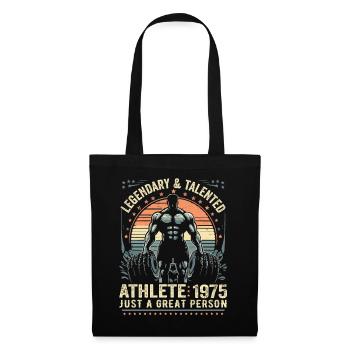 Vintage 1975 Fitness Cadeau D'anniversaire 1975 - Sac en tissu - noir - Devant