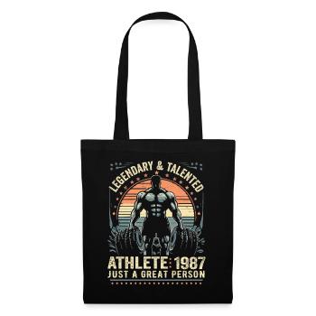 Vintage 1987 Fitness Birthday Gift 1987 - Tote Bag - black - Front