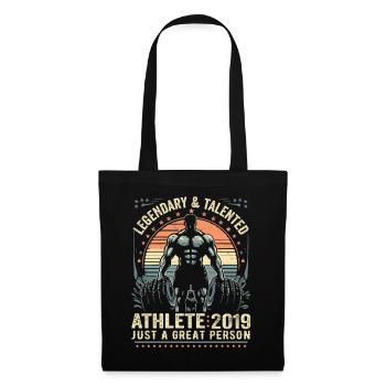 Vintage 2019 Fitness Birthday Gift 2019 - Tote Bag - black - Front