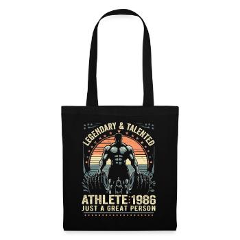 Vintage 1986 Fitness Cadeau D'anniversaire 1986 - Sac en tissu - noir - Devant